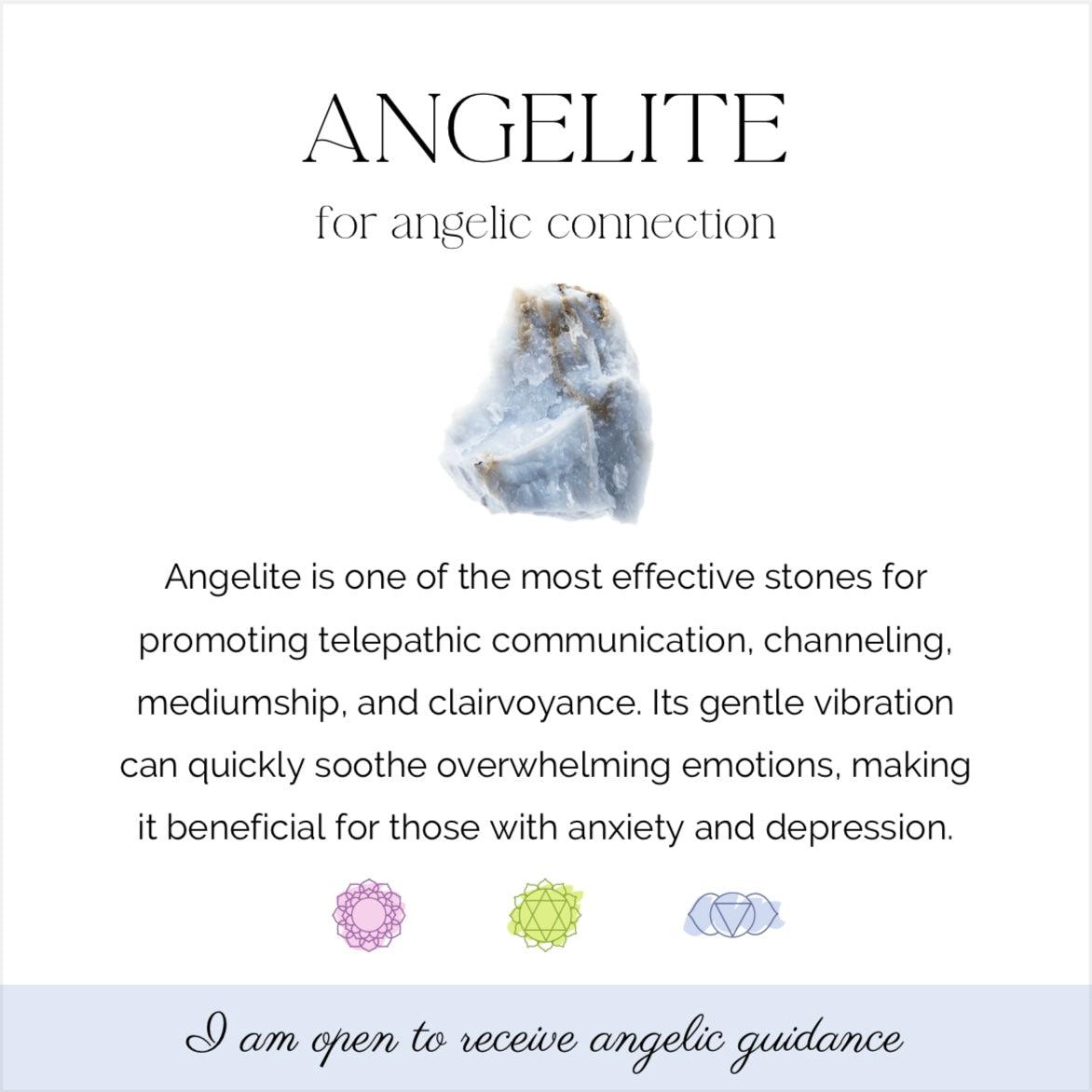 Angelite Bracelet | 6mm |