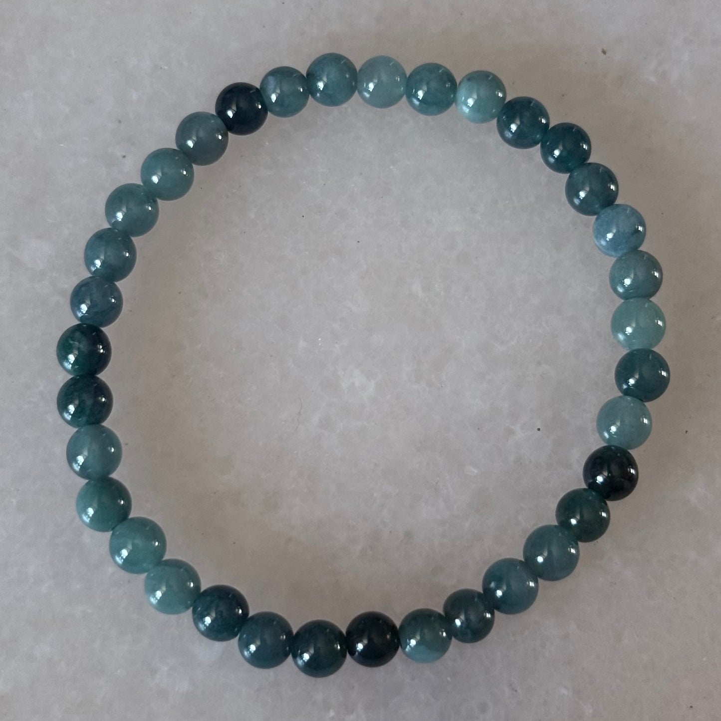 Green Jade Bracelet | 6mm |