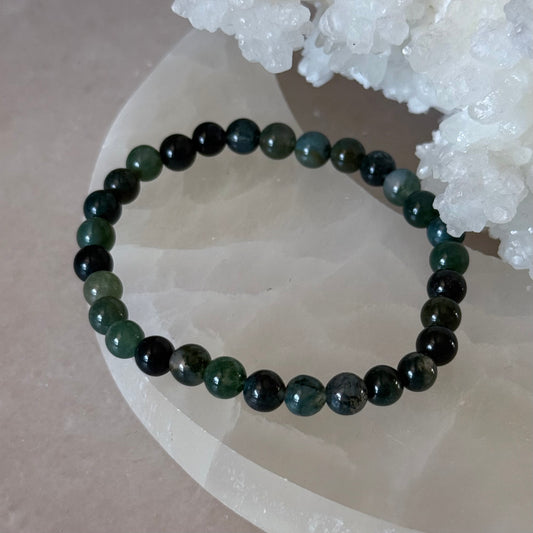 Moss Agate | Bracelet | 6mm |