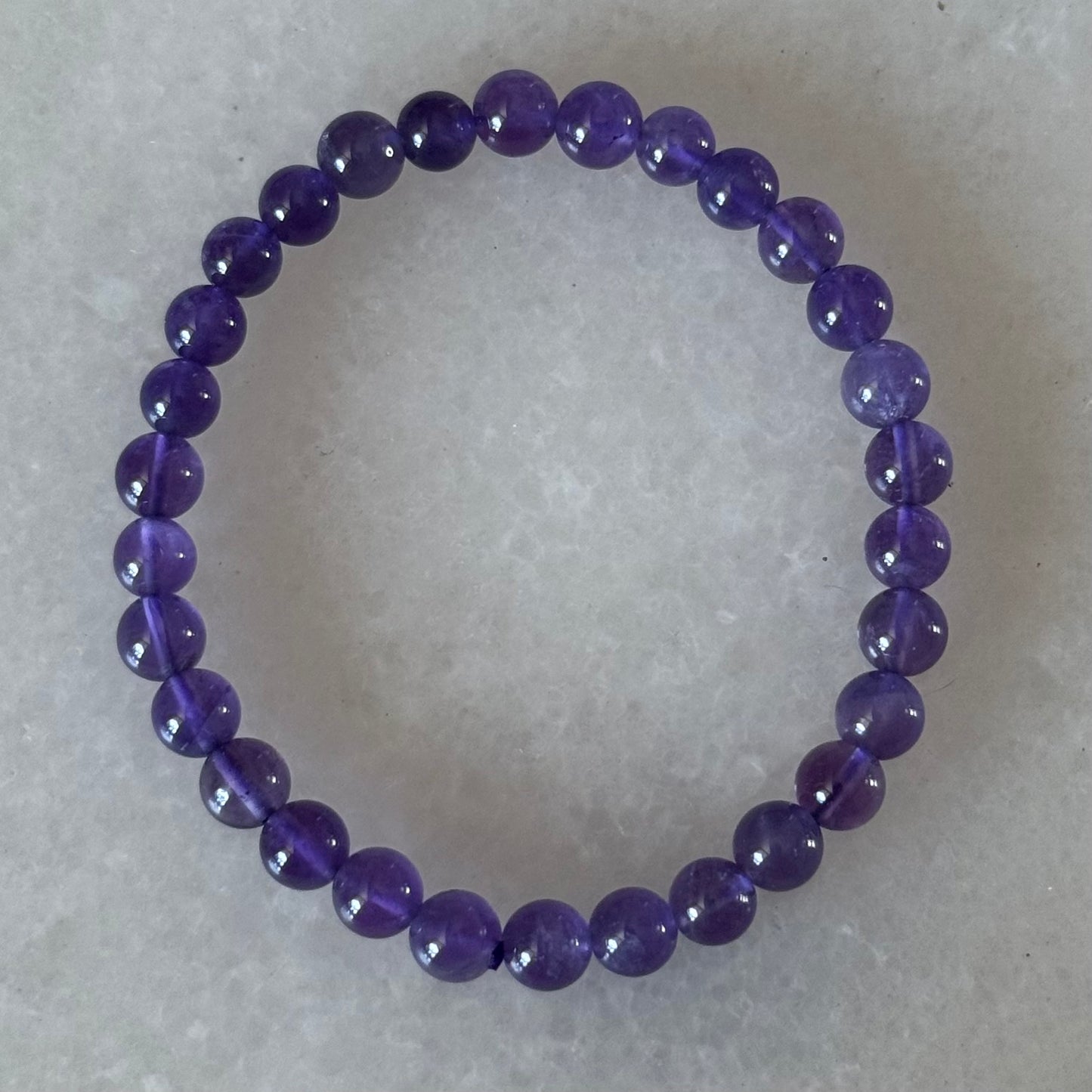 Amethyst Bracelet | 6mm |