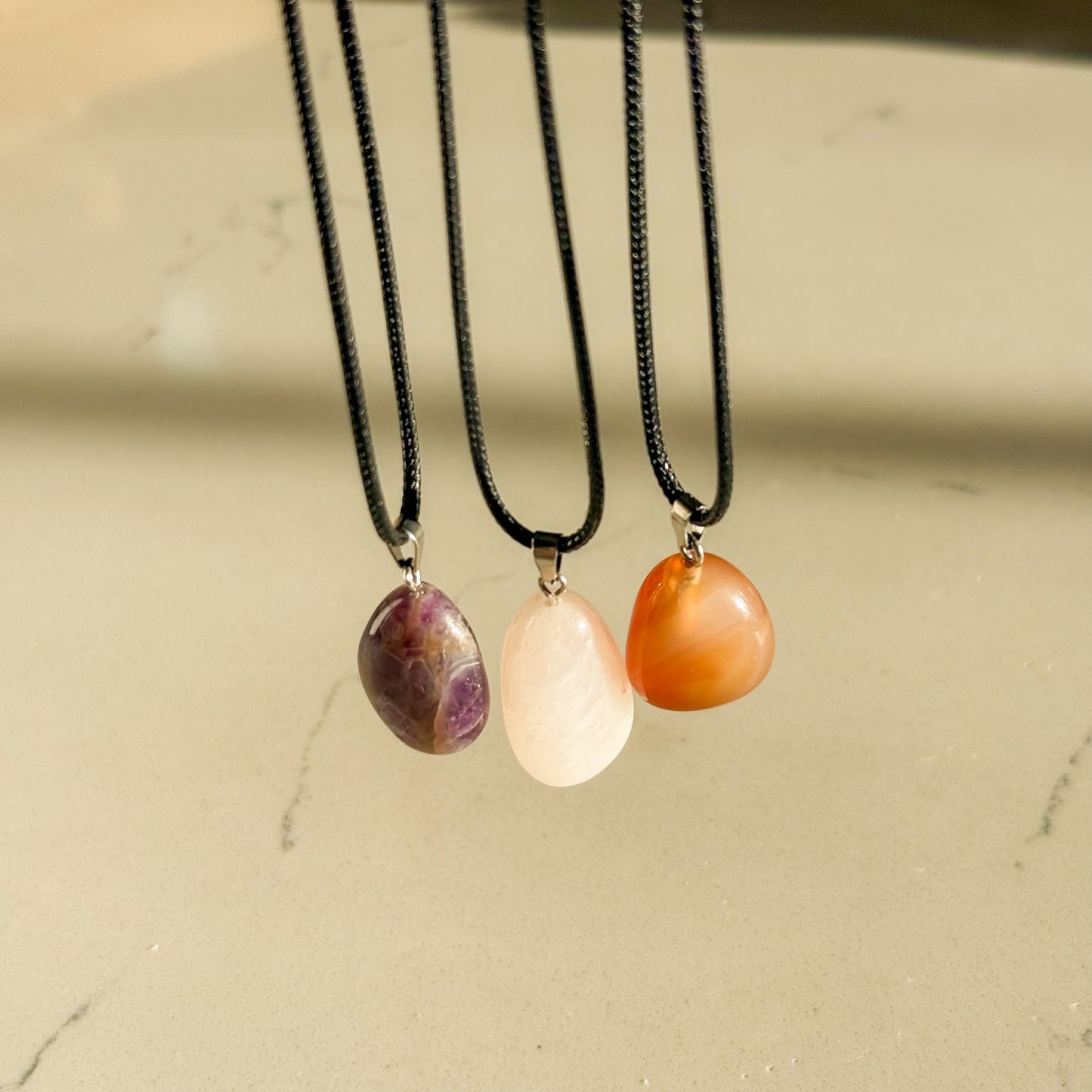 Crystal Energy Drop Necklace – Protection, Love & Confidence