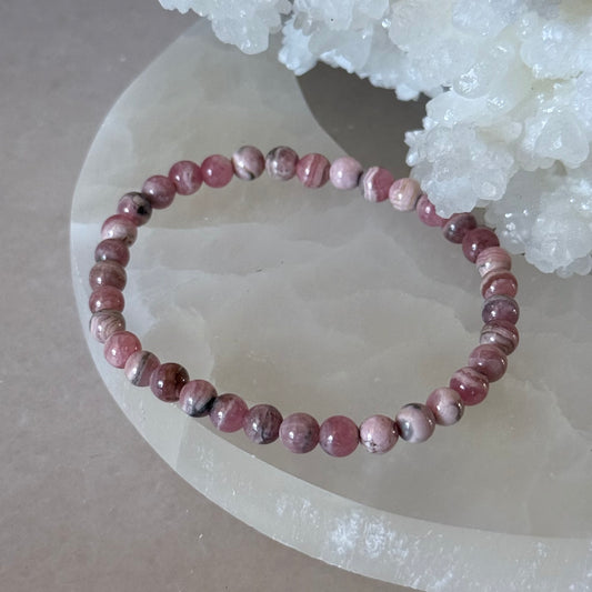 Rhodochrosite Bracelet | 6mm |