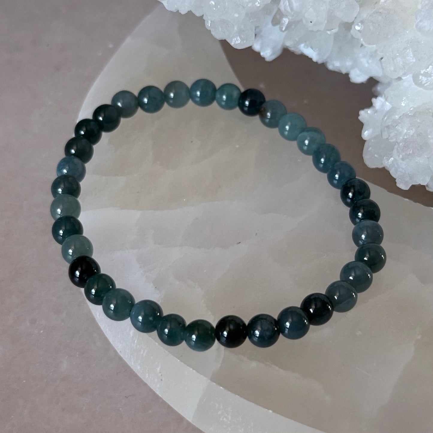 Green Jade Bracelet | 6mm |