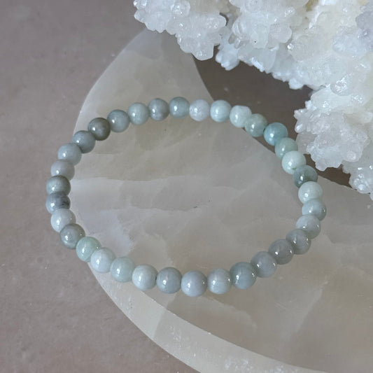Green Jade Bracelet | 6mm |