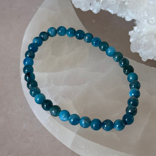 Blue Apatite Bracelet | 6mm |