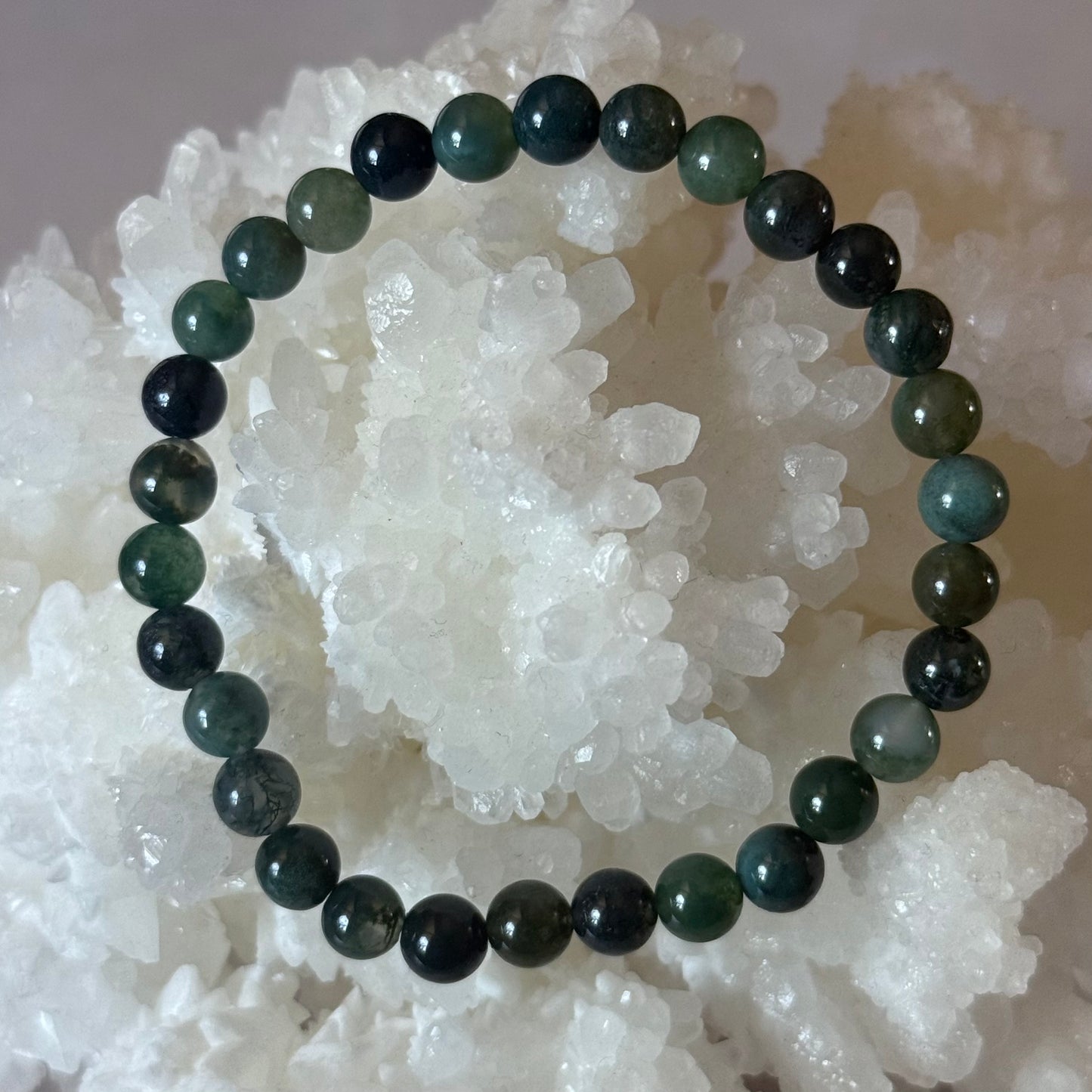 Moss Agate | Bracelet | 6mm |