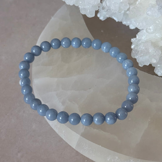 Angelite Bracelet | 6mm |