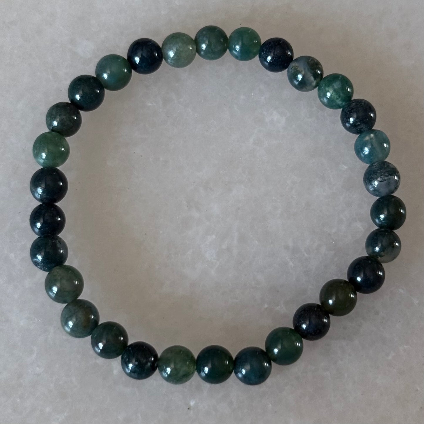 Moss Agate | Bracelet | 6mm |
