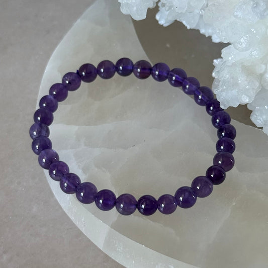 Amethyst Bracelet | 6mm |