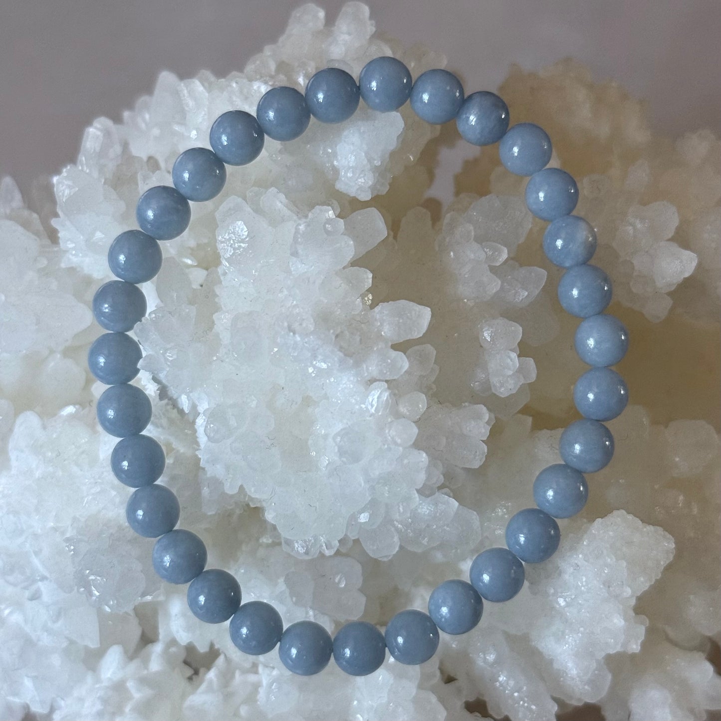 Angelite Bracelet | 6mm |