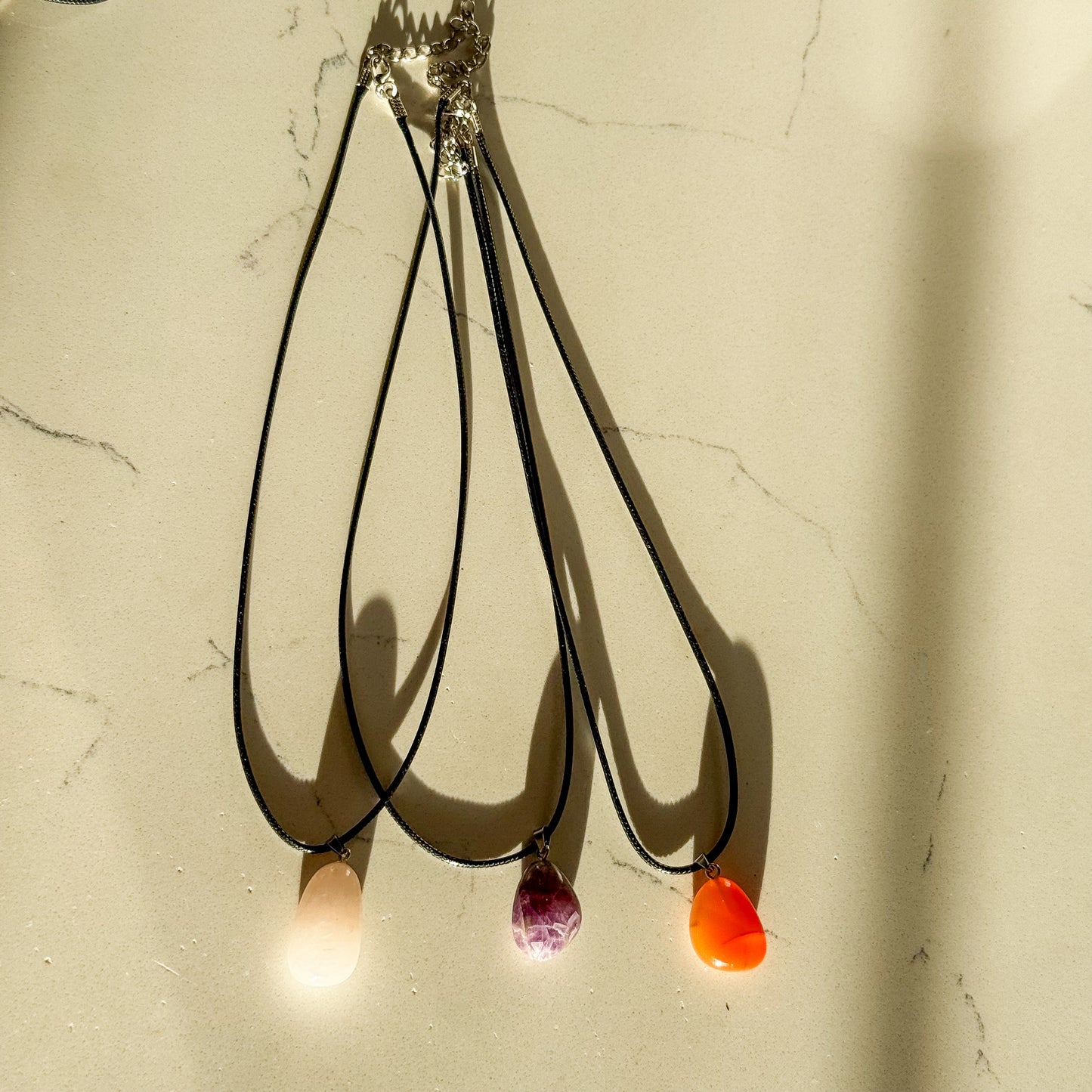 Crystal Energy Drop Necklace – Protection, Love & Confidence
