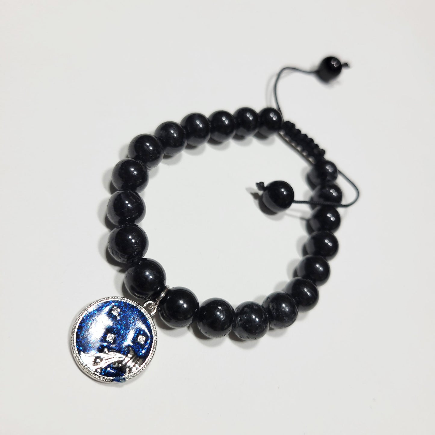 Aquarius Winter Zodiac Bracelet - Black Tourmaline