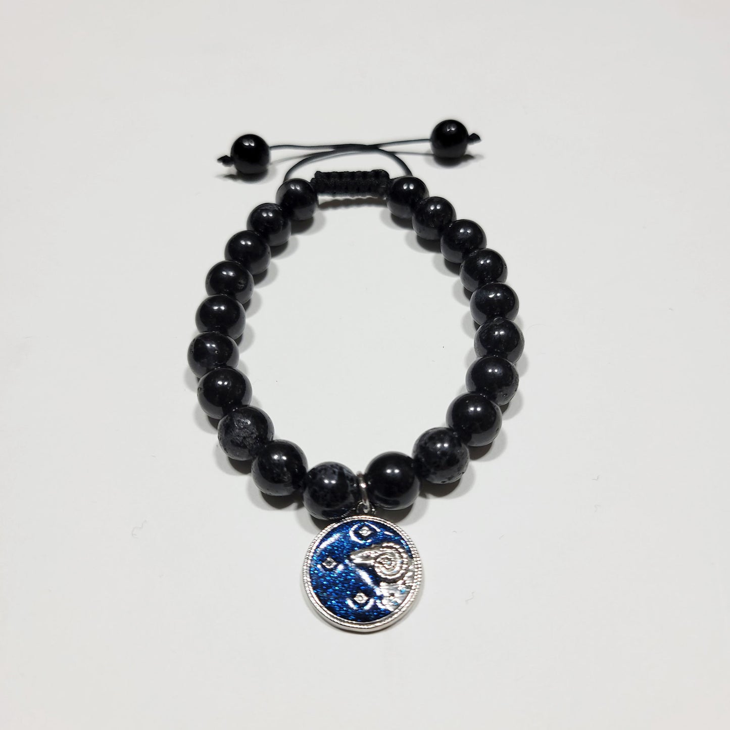 Aries Winter Zodiac Bracelet - Black Tourmaline