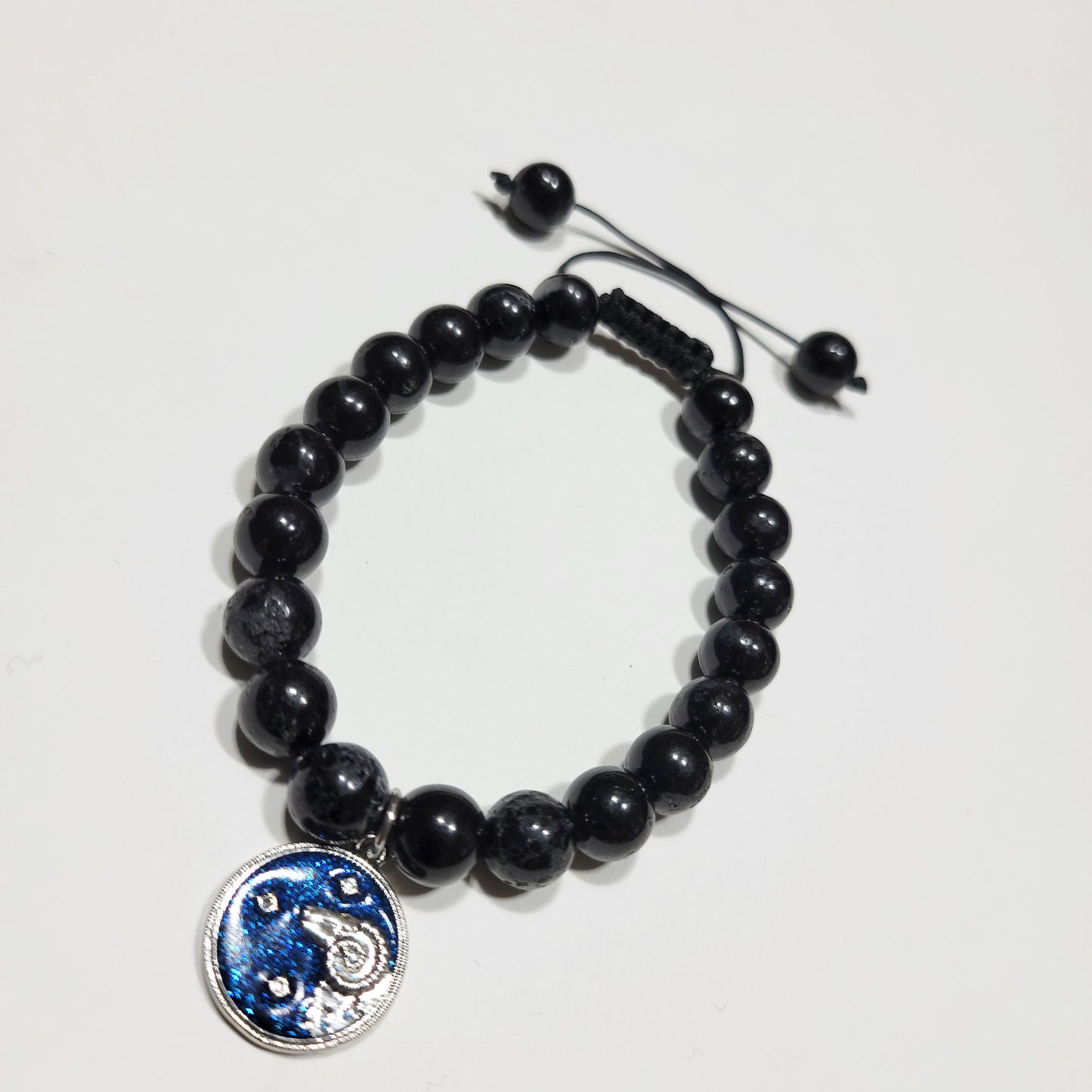 Aries Winter Zodiac Bracelet - Black Tourmaline