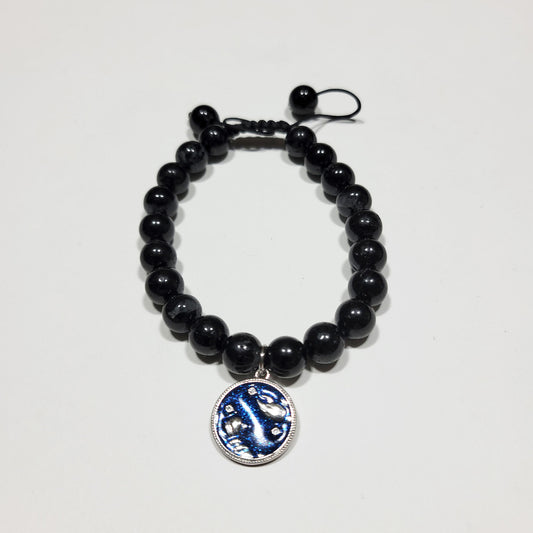 Cancer Winter Zodiac Bracelet - Black Tourmaline