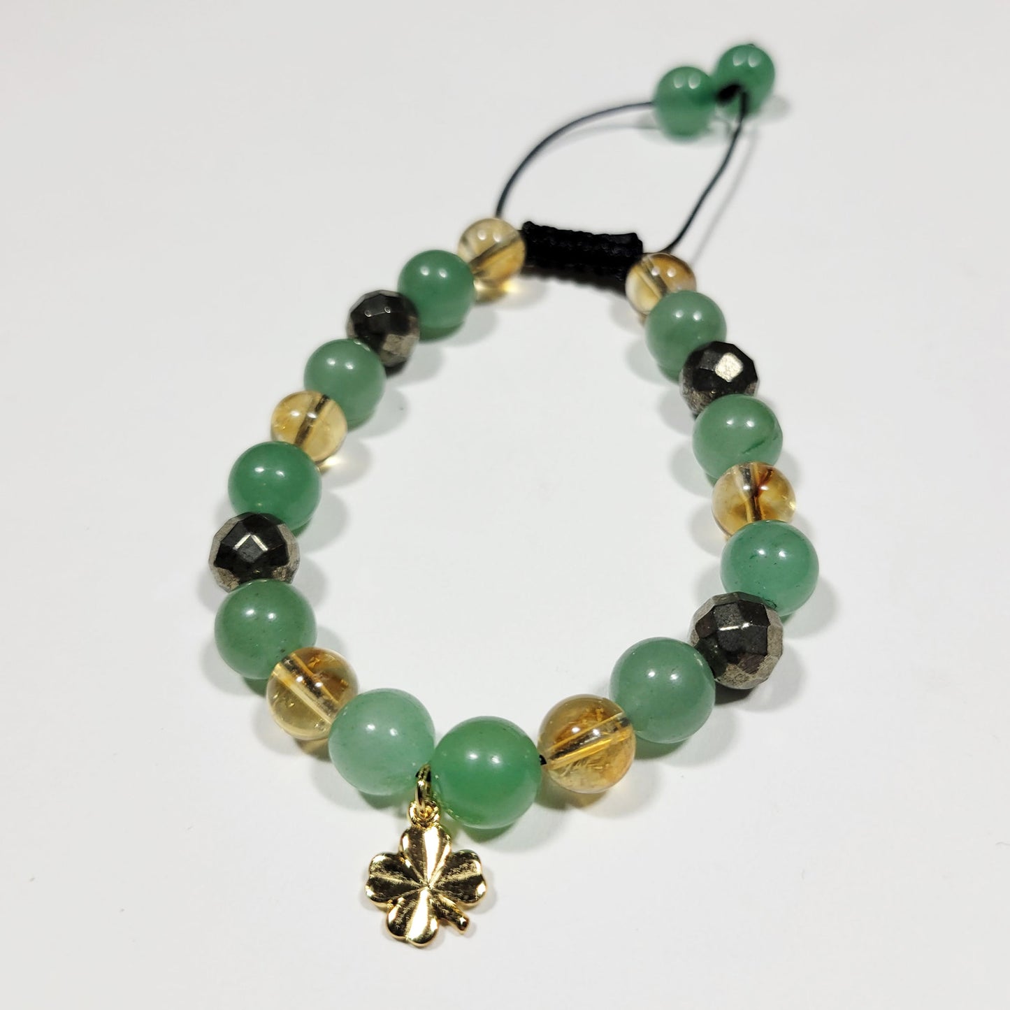 Lucky Chance Bracelet - Green Aventurine/Honey Citrine/Pyrite