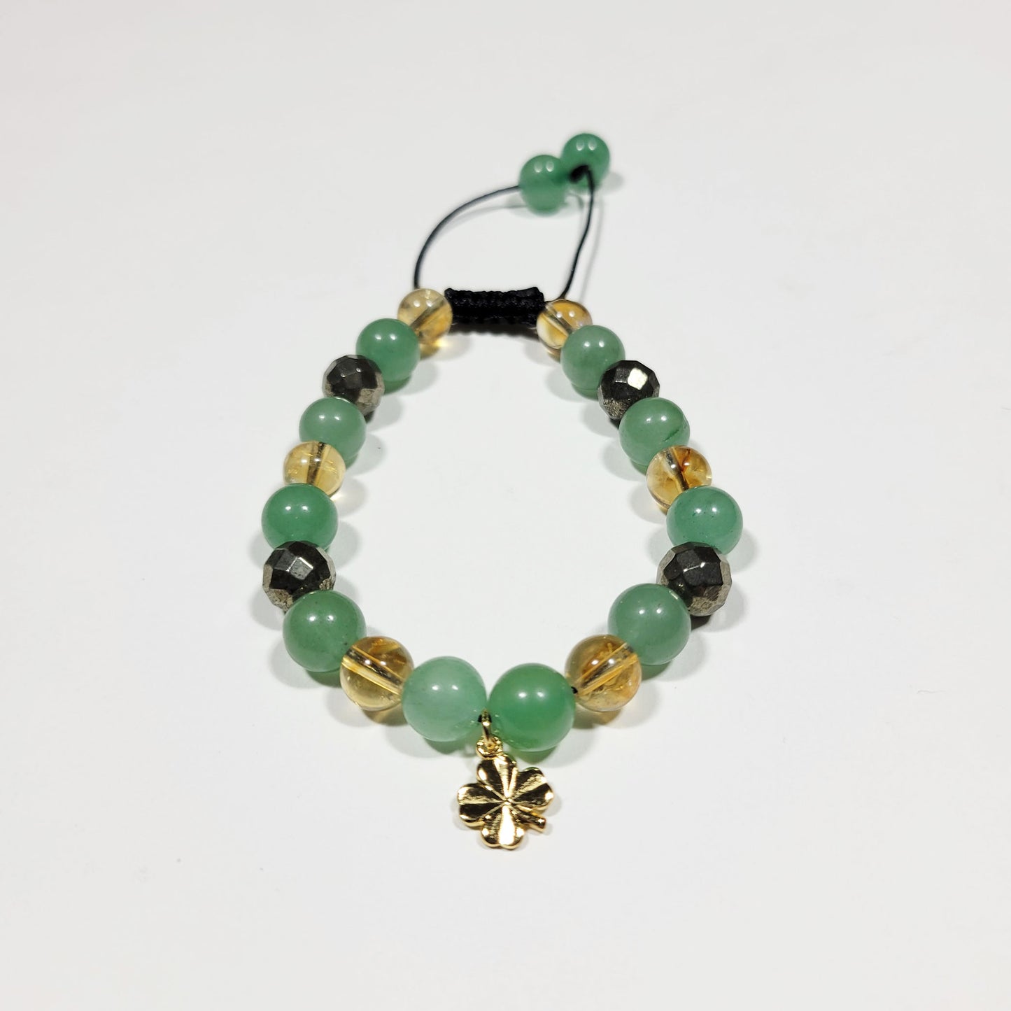 Lucky Chance Bracelet - Green Aventurine/Honey Citrine/Pyrite