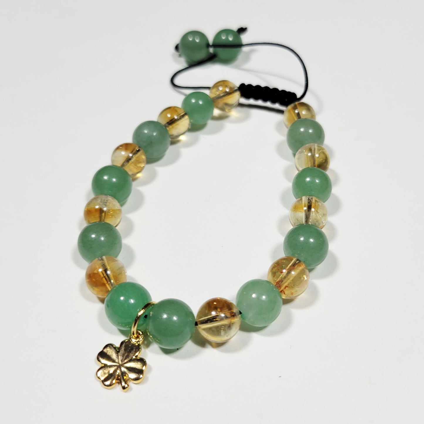 Lucky Chance Bracelet - Green Aventurine/Honey Citrine