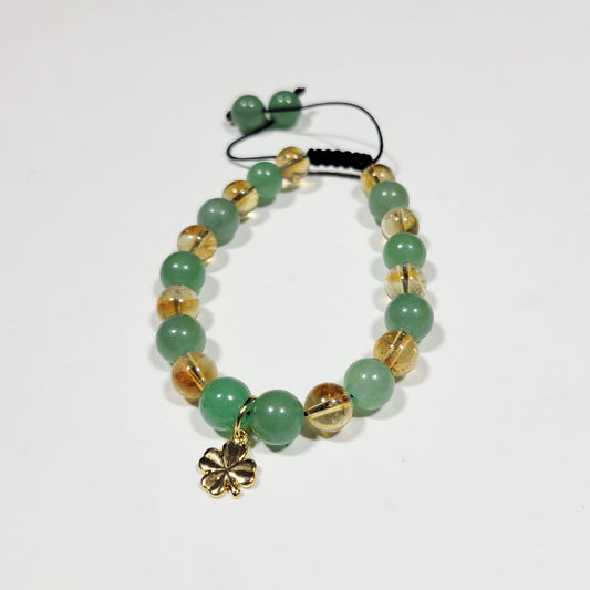 Lucky Chance Bracelet - Green Aventurine/Honey Citrine