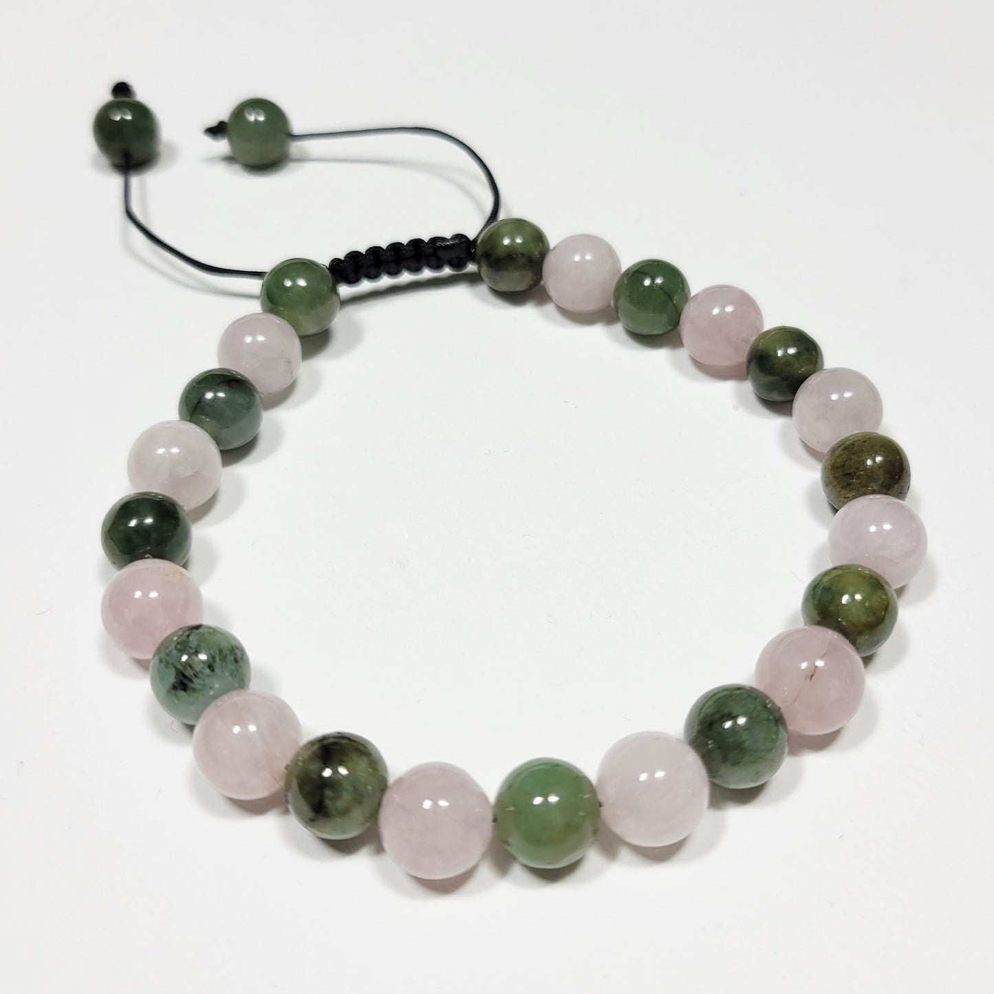 Rose Quartz x Green Jade Bracelet