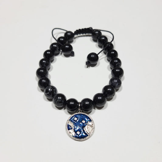 Pisces Winter Zodiac Bracelet - Black Tourmaline