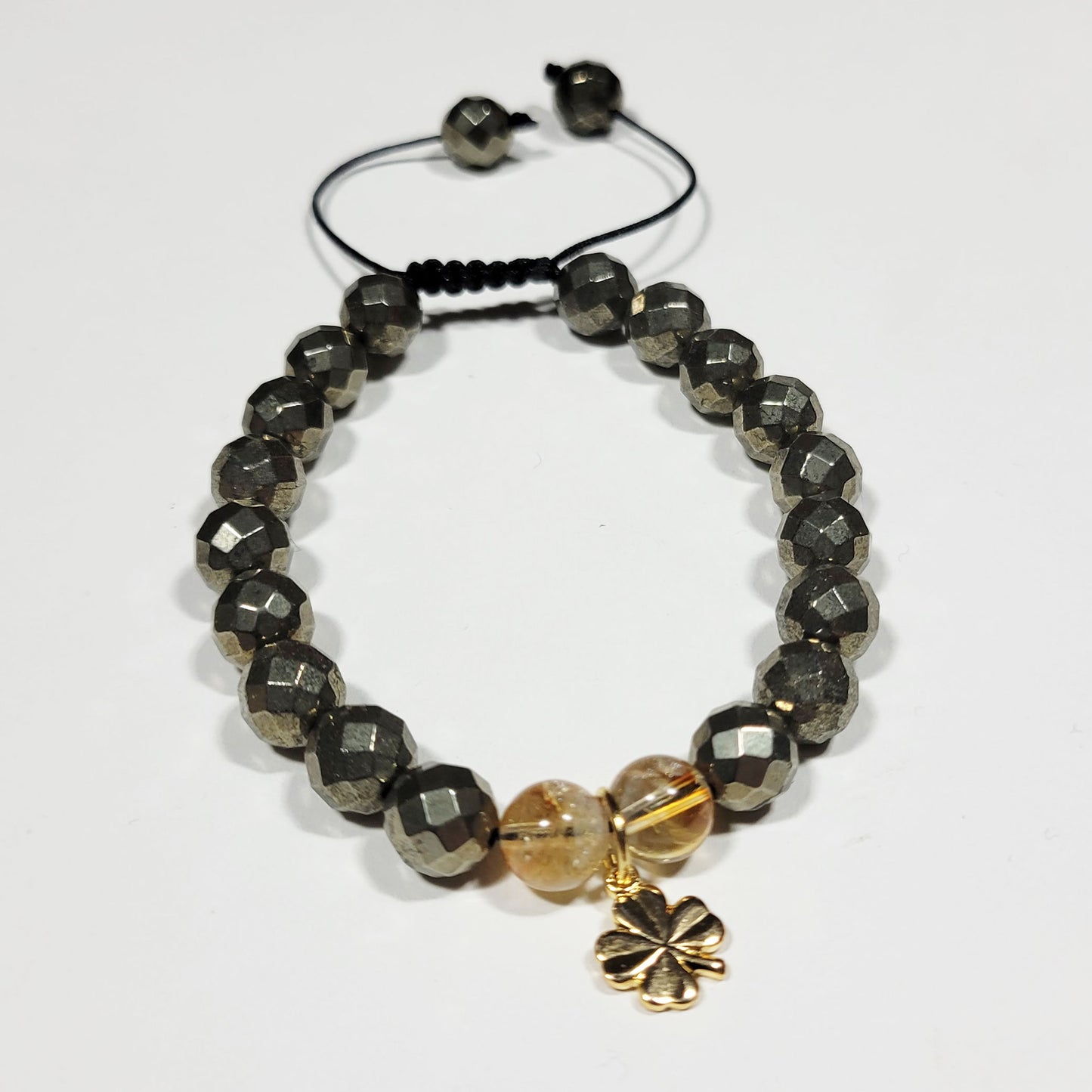 Lucky Chance Bracelet - Pyrite/Honey Citrine