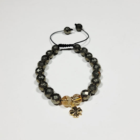 Lucky Chance Bracelet - Pyrite/Honey Citrine