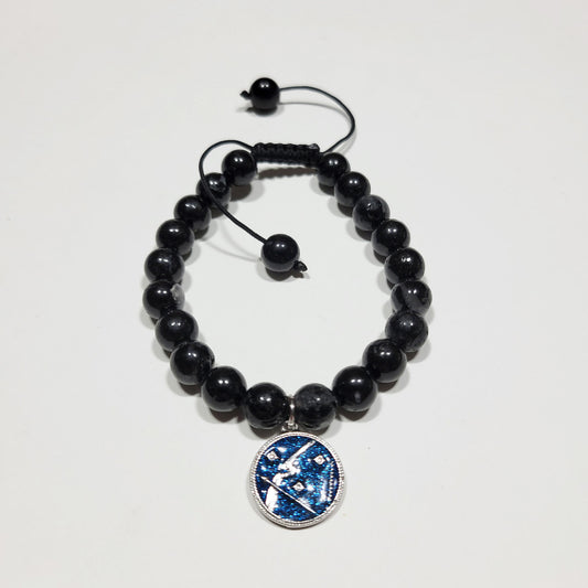 Sagittarius Winter Zodiac Bracelet - Black Tourmaline