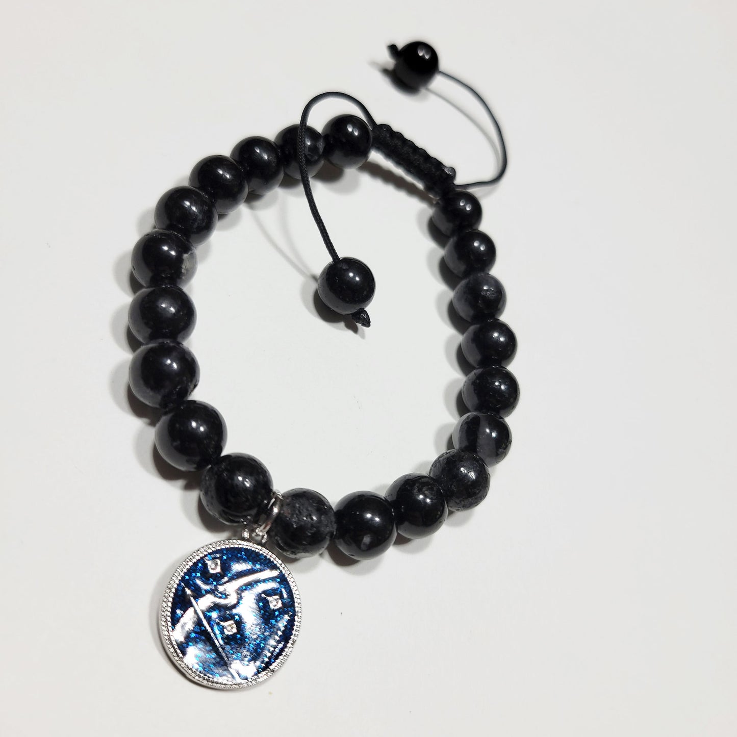 Sagittarius Winter Zodiac Bracelet - Black Tourmaline