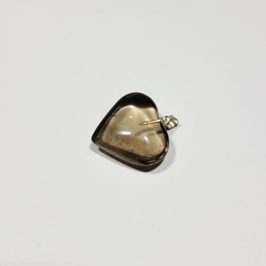 Smoky Citrine Heart Necklace Pendant