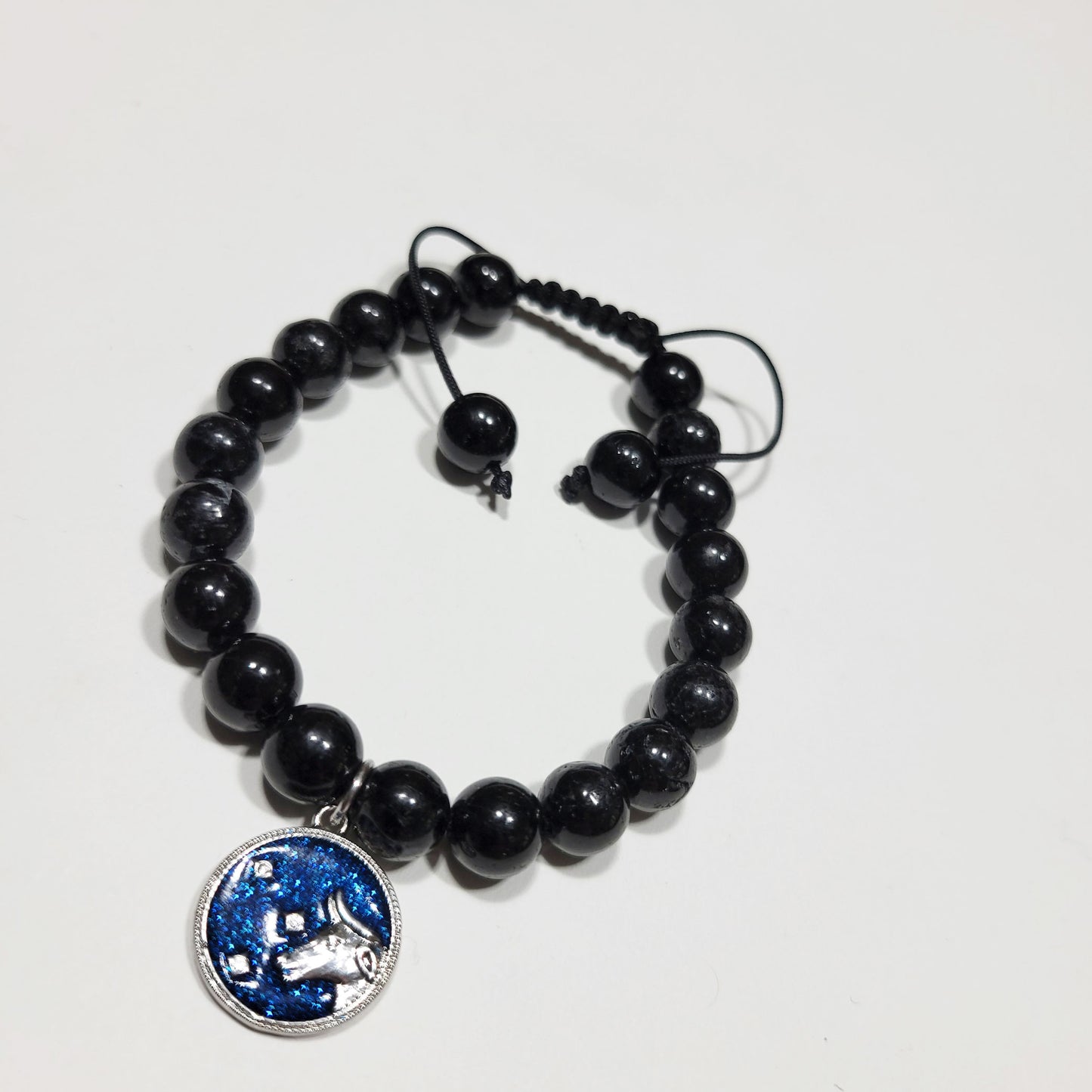 Taurus Winter Zodiac Bracelet - Black Tourmaline