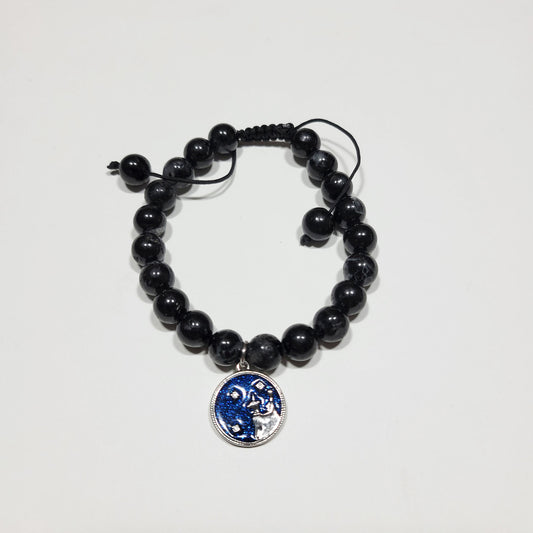 Virgo Winter Zodiac Bracelet - Black Tourmaline